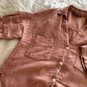 Zara linen blouse